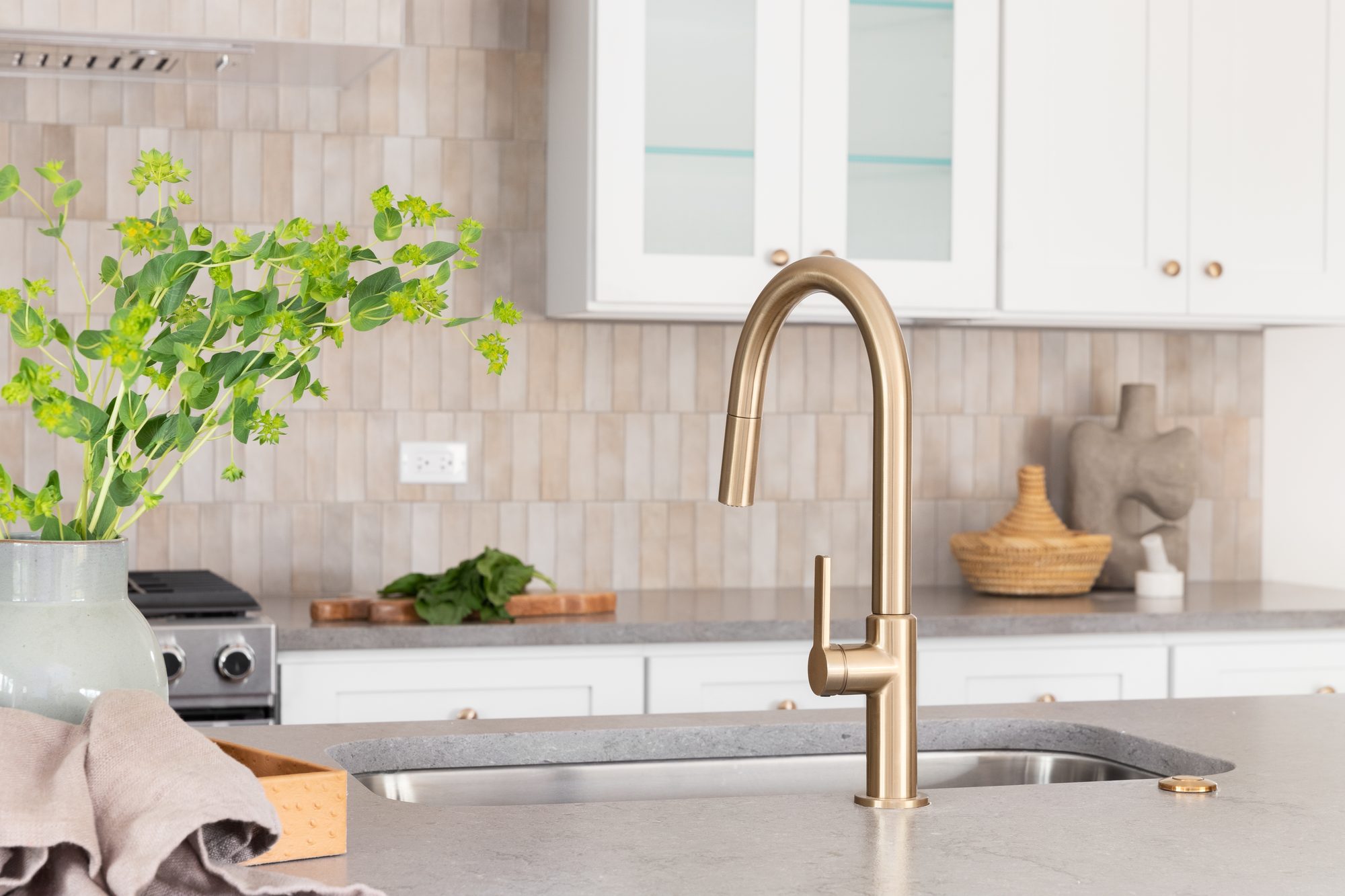Kitchen faucet detail